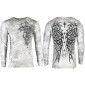 Футболка с длинным рукавом 3XL XTREME COUTURE by AFFLICTION Men LONG SLEEVE THERMAL Shirt DARKER SIDE Biker